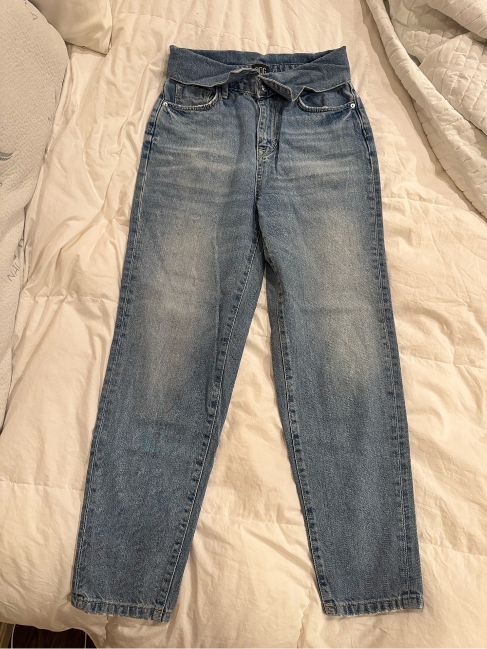 BDG Light Blue High Rise Tapered Jeans